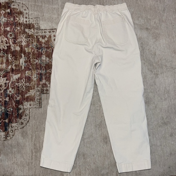 WOMENS MADEWELL BAGGY WIDE LEG PANTS SIZE MEDIUM COLOR CREAM - Picture 2 of 5